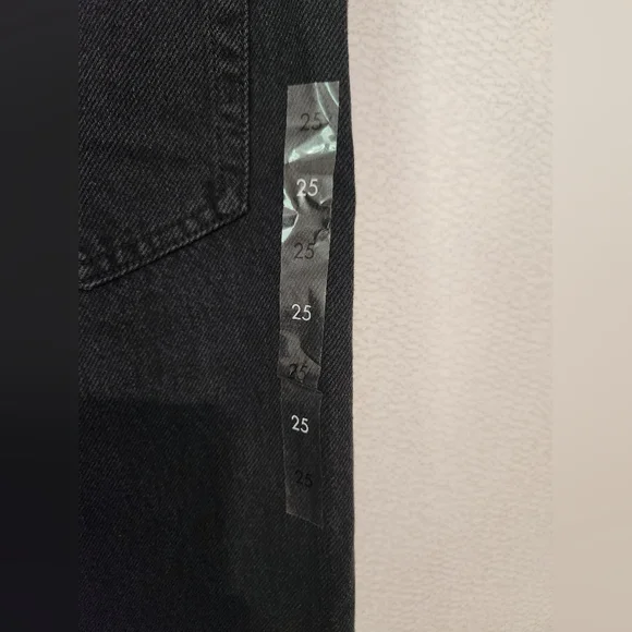 PacSun Casey Lowrise Baggy Wide Leg Jeans Black 25 - Picture 6 of 8